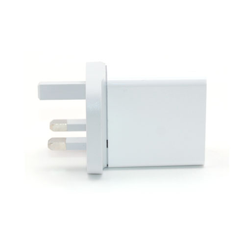 17w dual USB foldable charger with UK plug