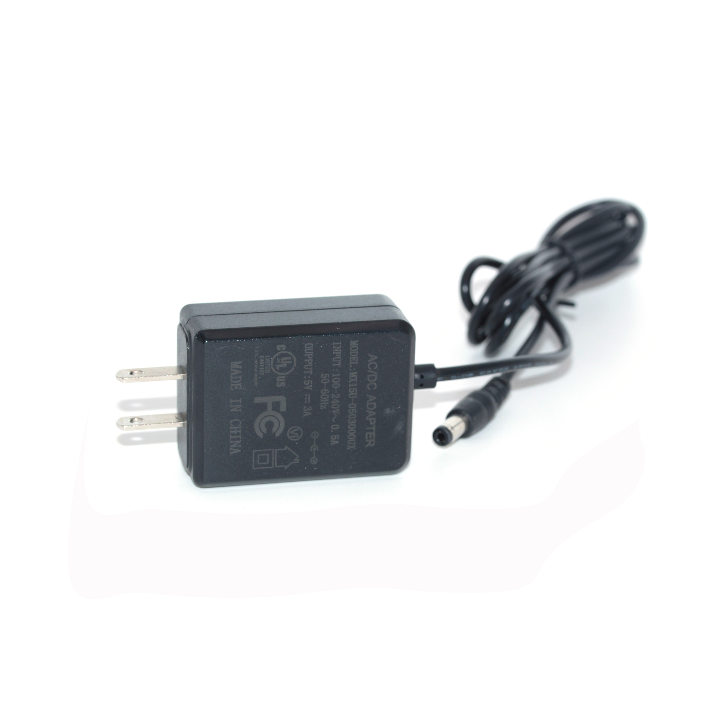 5V3A ul power adapter  with dc cable