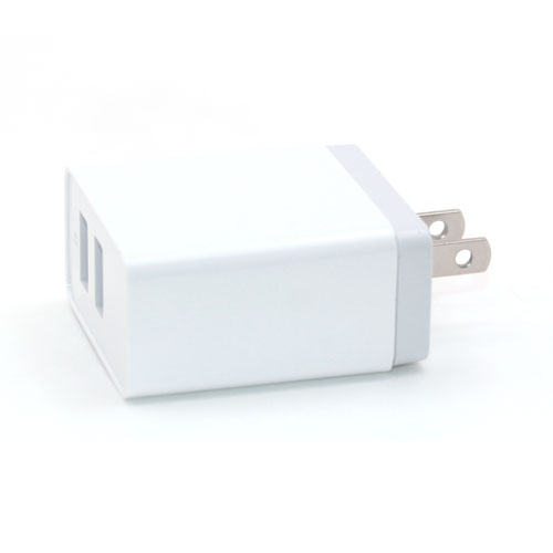 17w dual USB charger with US plug 